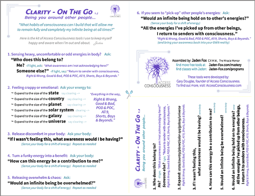 Clarity- On The Go printer card